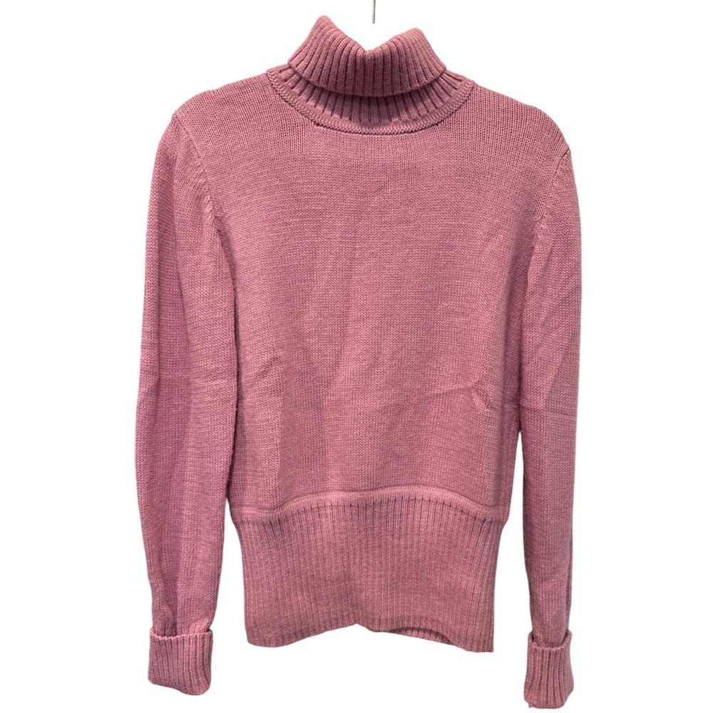 Womens Mauve Wool Angora Turtleneck Sweater Cozy Alpaca Inka‎ Peru Size Small
